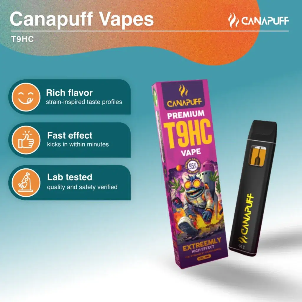 Canapuff 95% T9HC 1ml Vape - Extreemly – Bild 2
