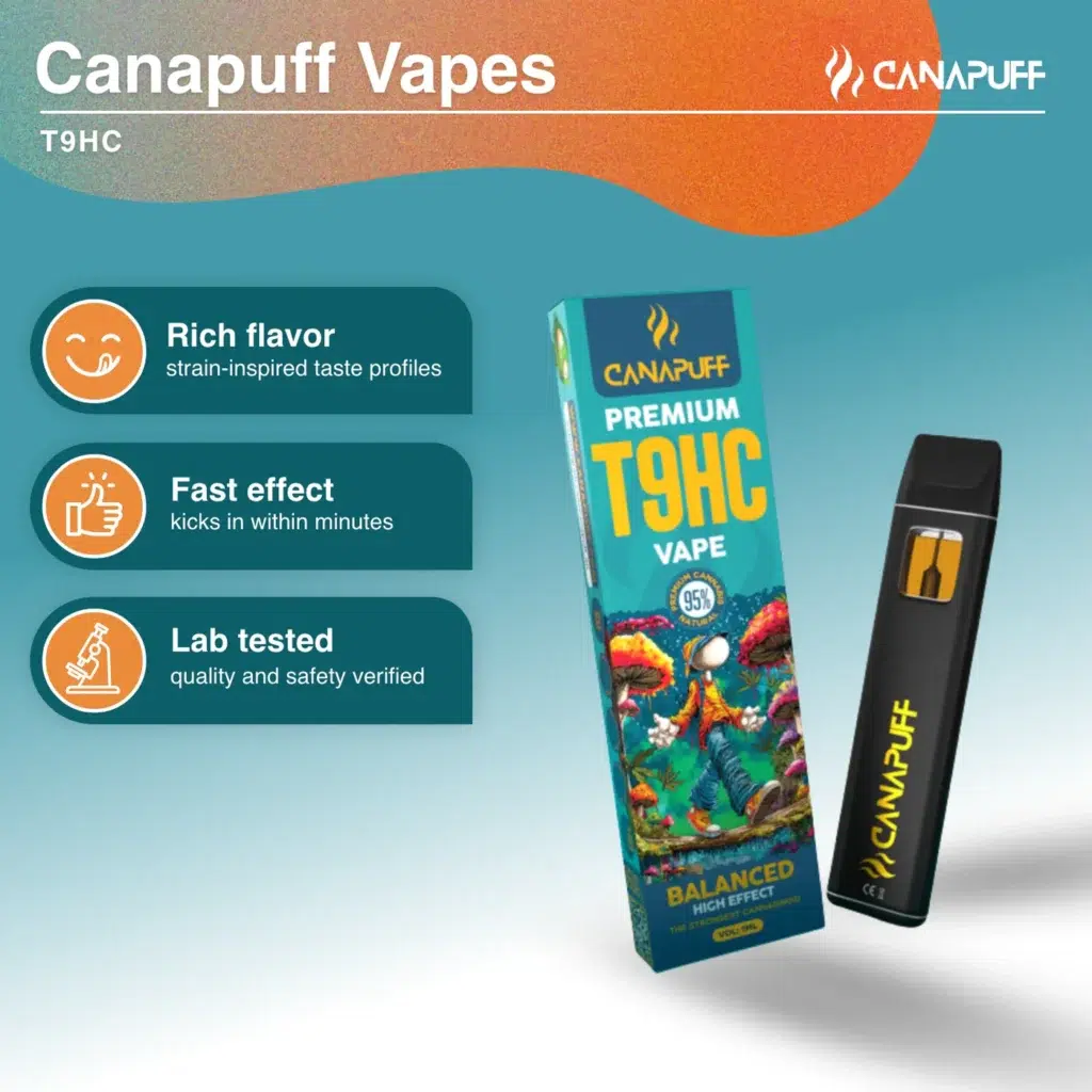 Canapuff 95% T9HC 1ml Vape - Balanced – Bild 2