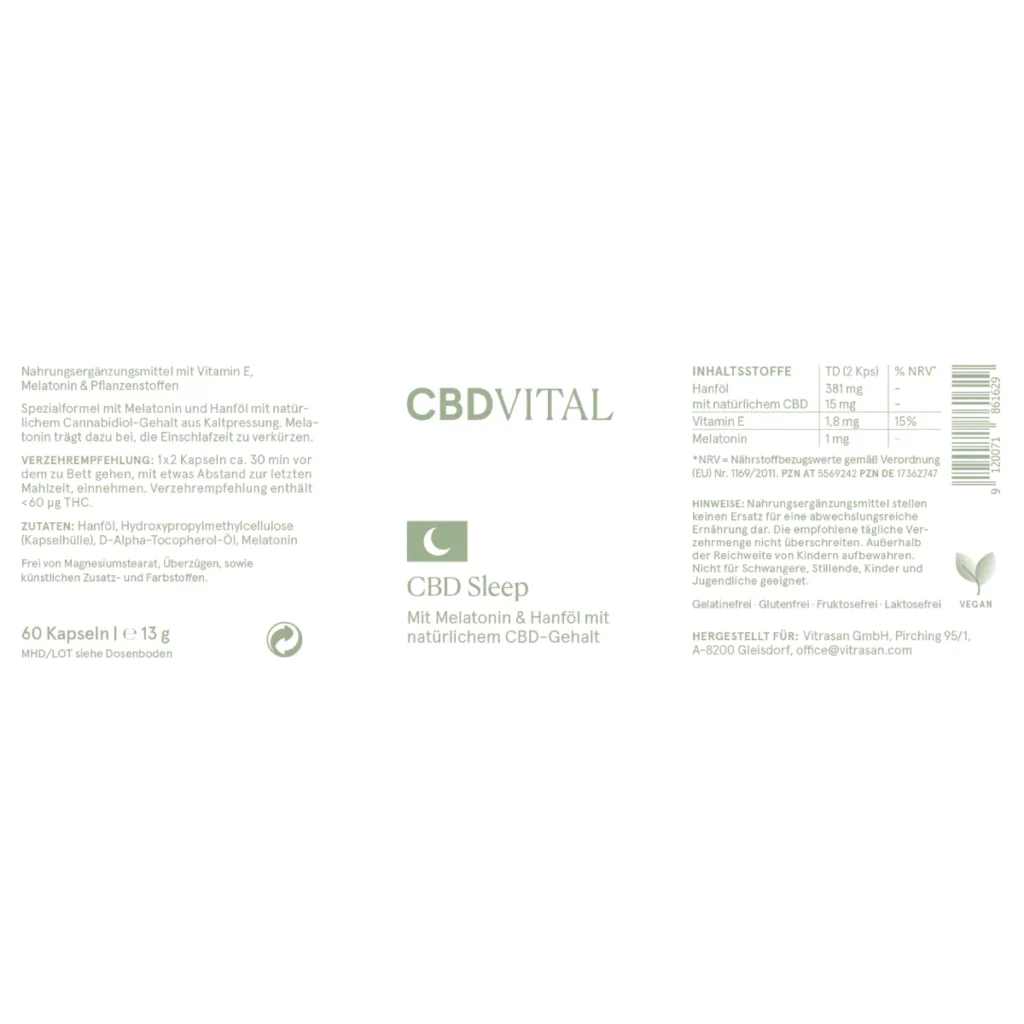 CBD-Vital Sleep Kapseln – Bild 2