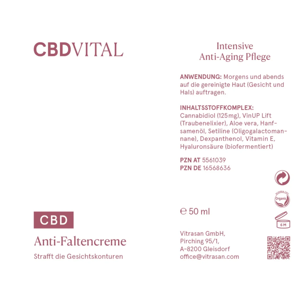CBD-Vital Anti-Faltencreme – Bild 3