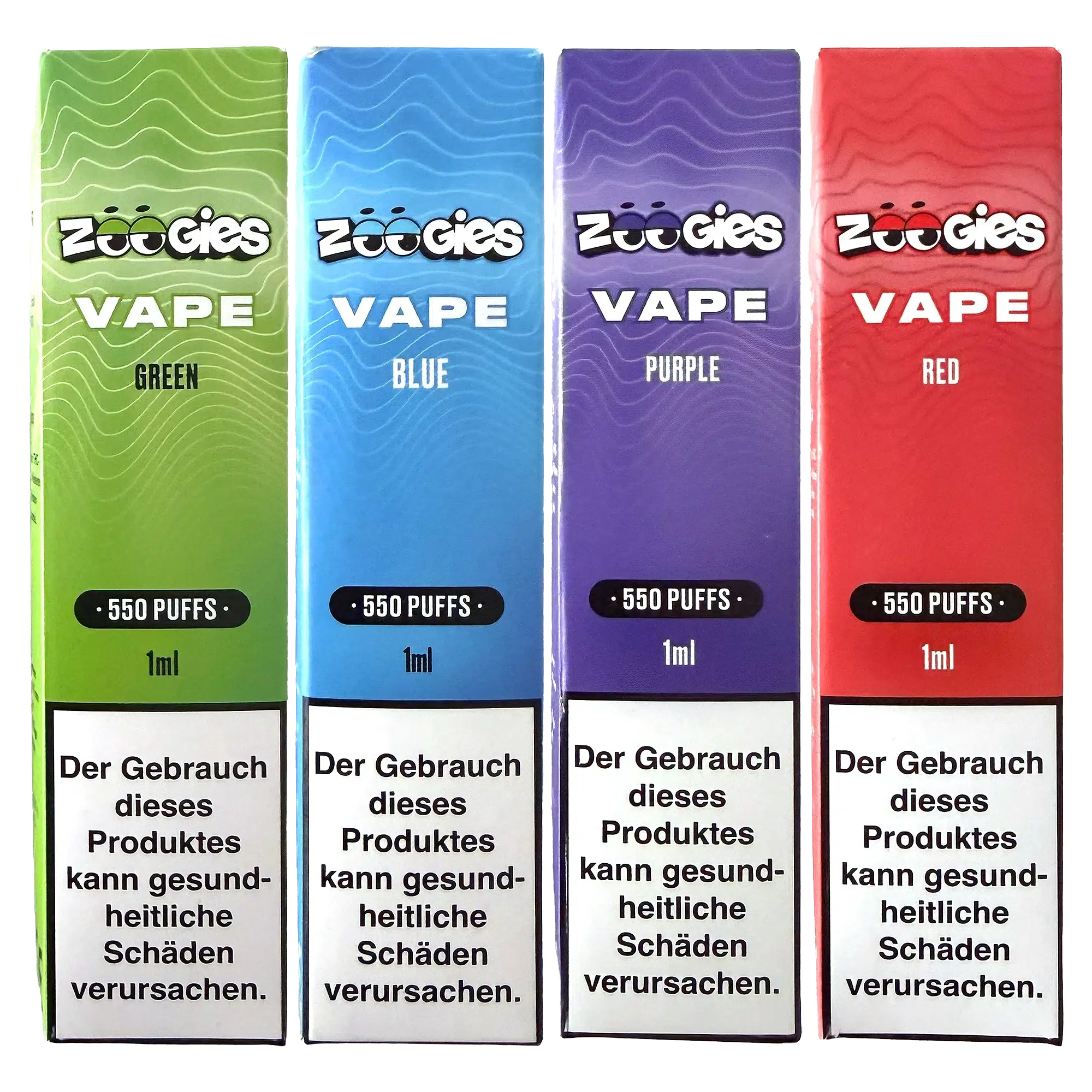 ZOOGIES Vape Set 4 Farben