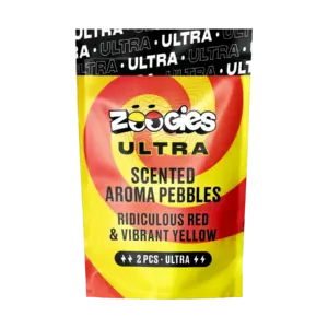 ZOOGIES ULTRA Scented Aroma Pebbles Starter Mix - Ridiculous Red & Vibrant Yellow